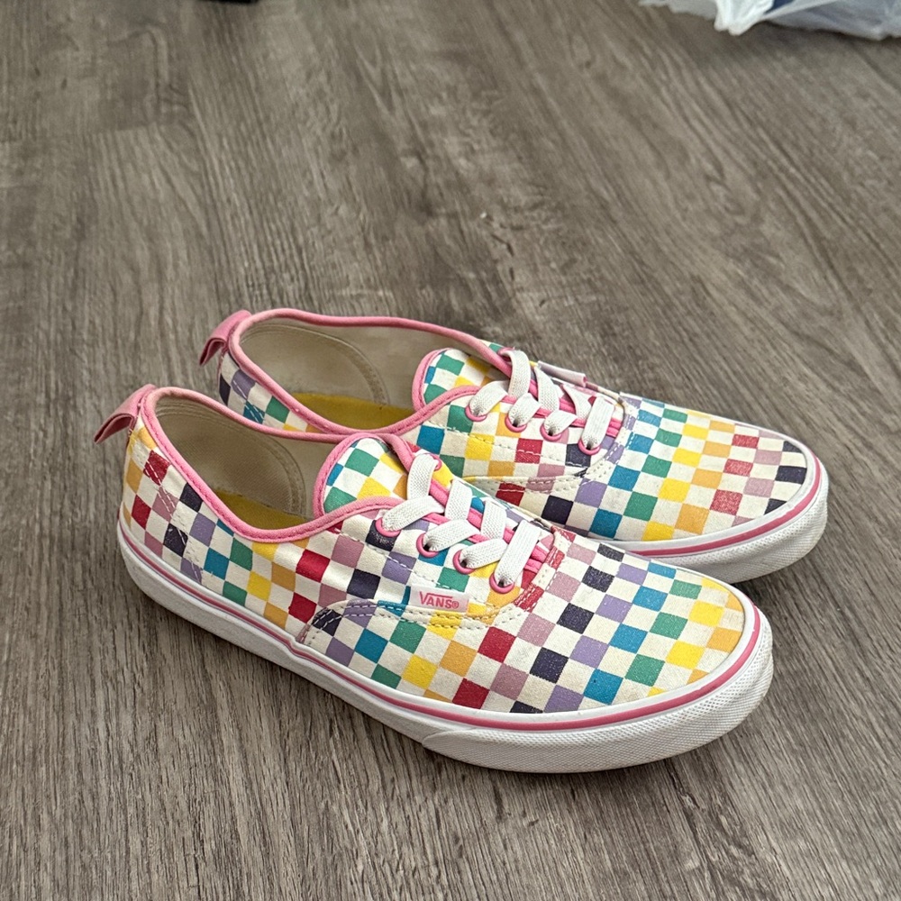 Vans Kids Colorful Checkered Sneakers